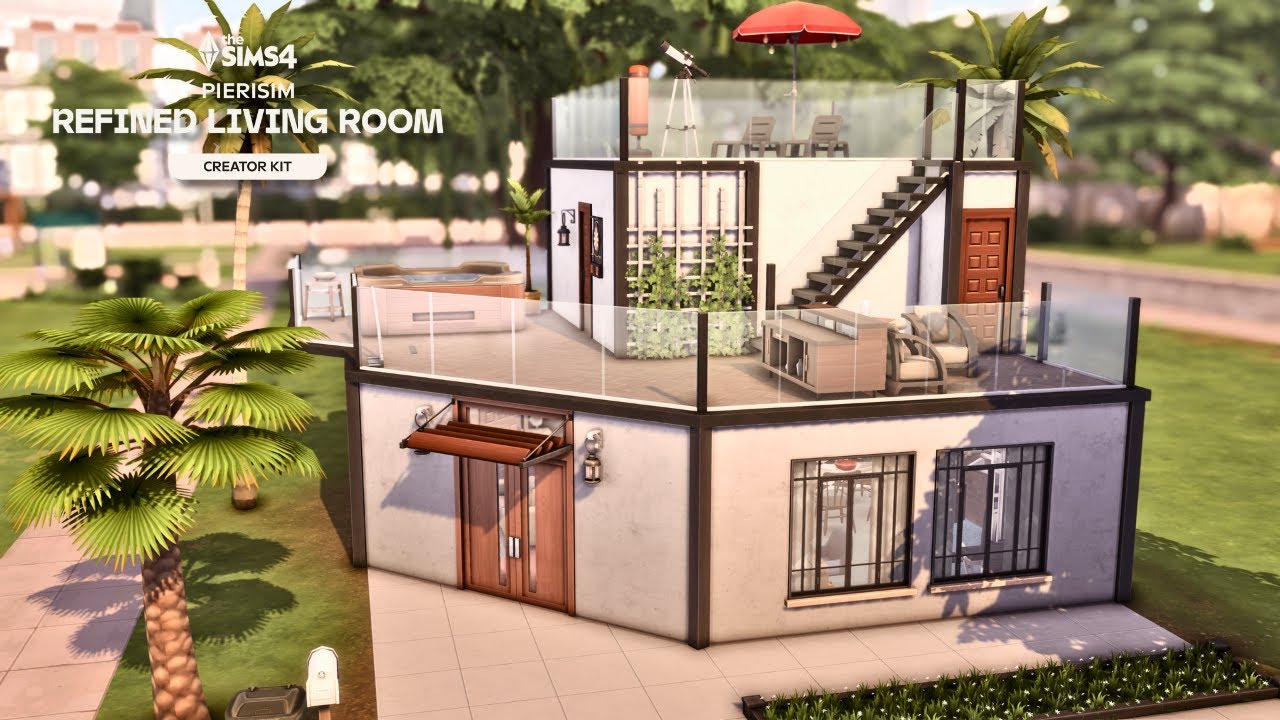 The Sims 2 Don Lothario Inspired House ❤️‍🔥 Refined Living Room Kit ✨ The Sims 4 Speed Build | No CC
