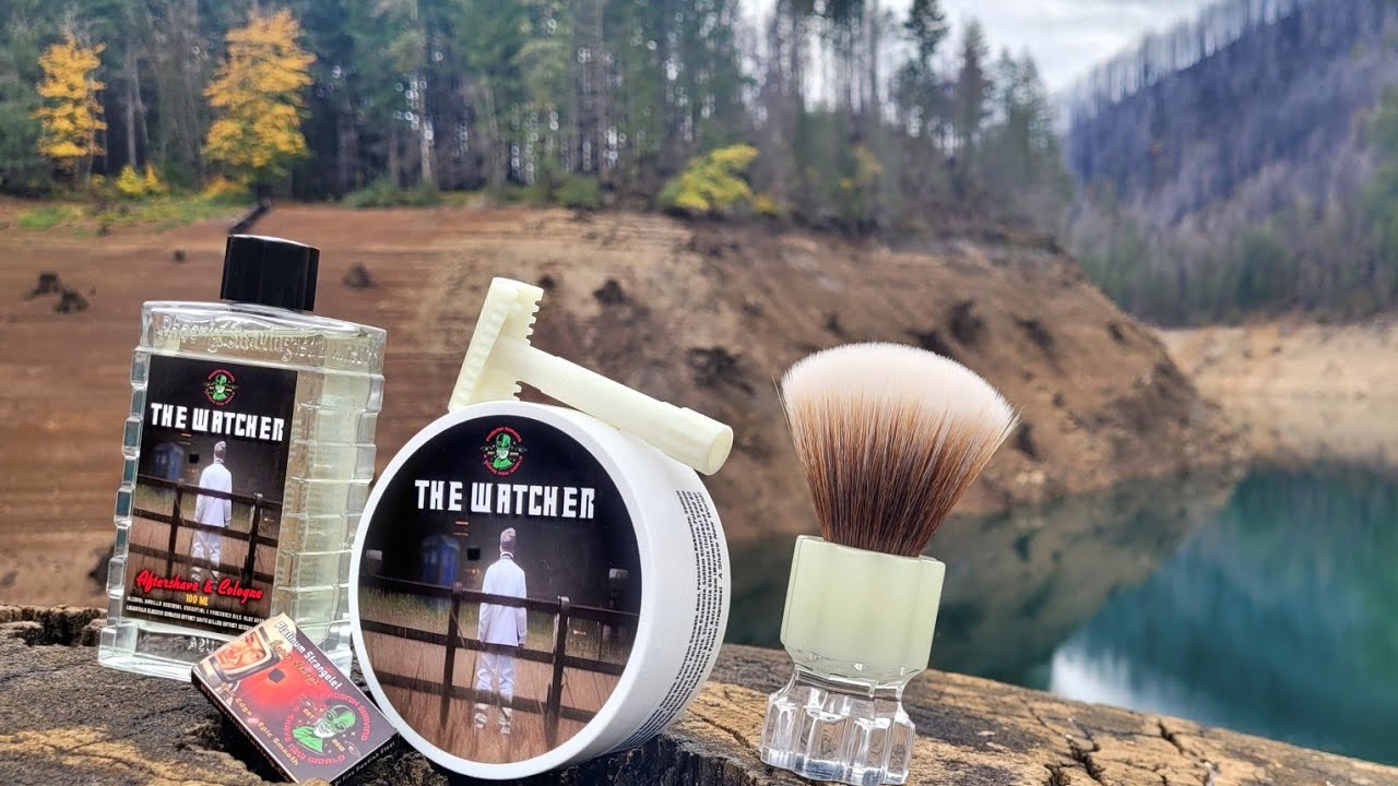 The Watcher Phoenix Shaving Cyclotrode X brush PAA review El Phantasma Dr. Who Yardley Black Homage