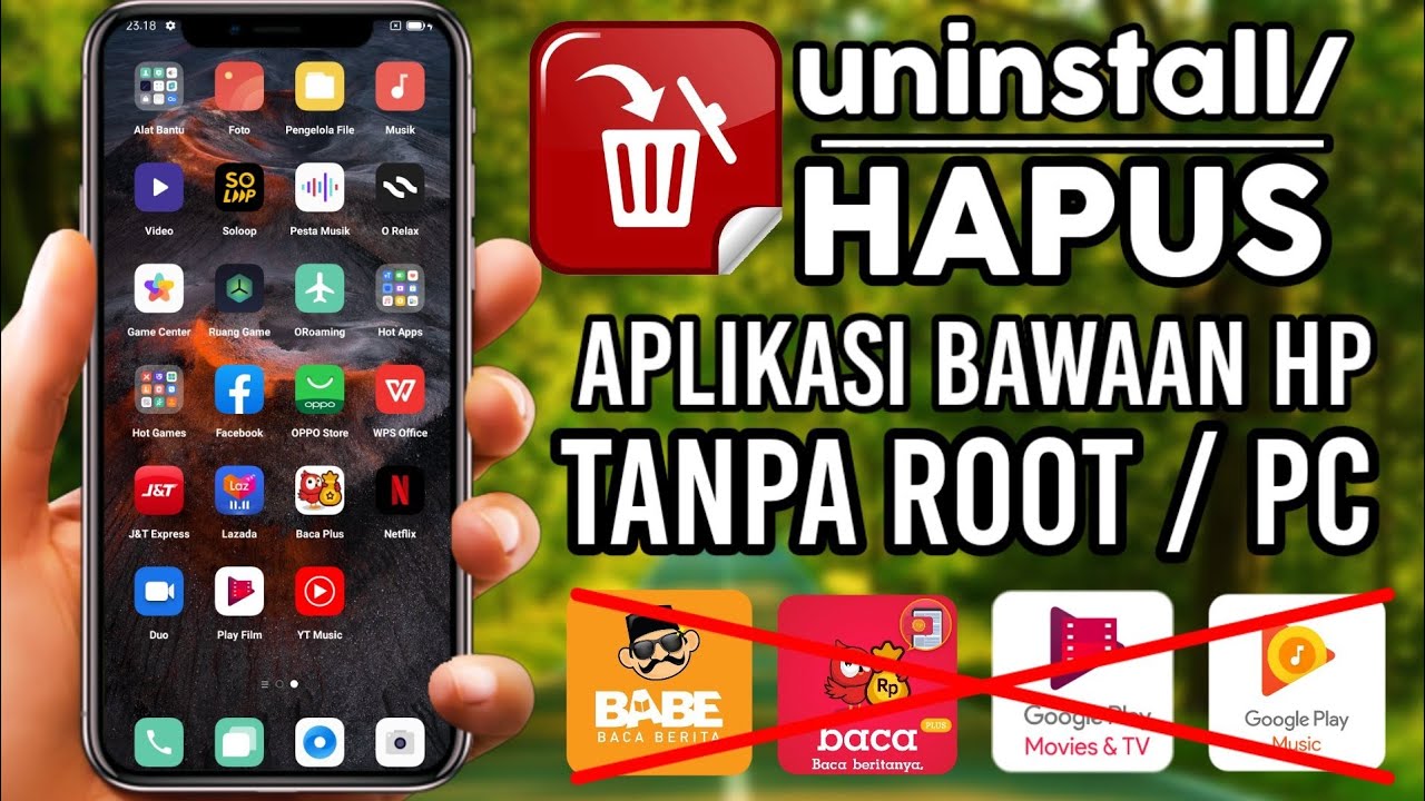 Cara Menghapus Aplikasi Bawaan HP Oppo, Realme Tanpa Root!
