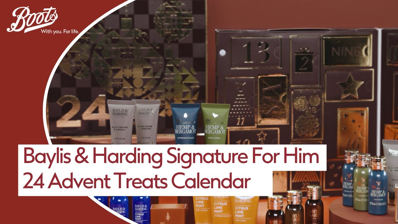 Baylis & Harding Signature For Him 24 Advent Treats Calendar | Christmas | Boots UK