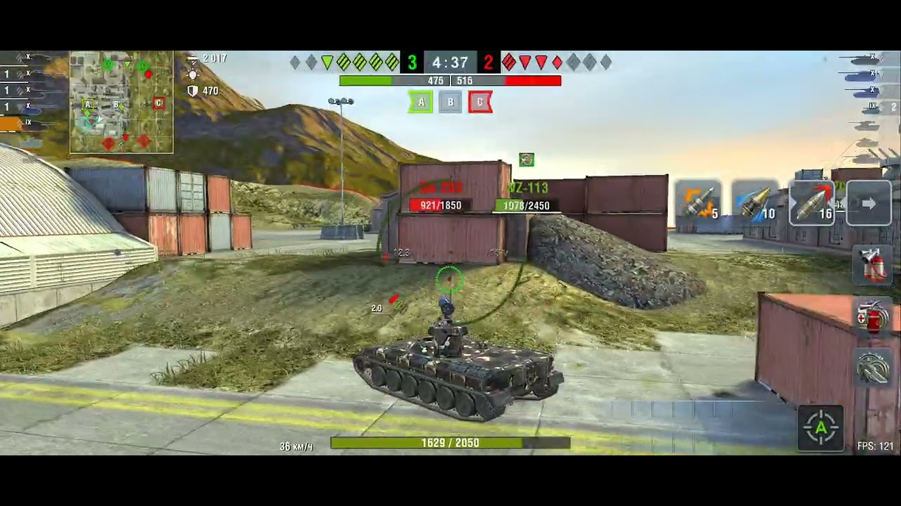 3 отметка на Tornvagn (Торнгвагн) вот блиц , wot blitz free three 