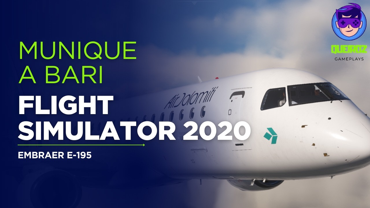 MUNIQUE 🇩🇪 para BARI 🇮🇹 | EMBRAER E-195 Air Dolomiti | Microsoft Flight Simulator 2020