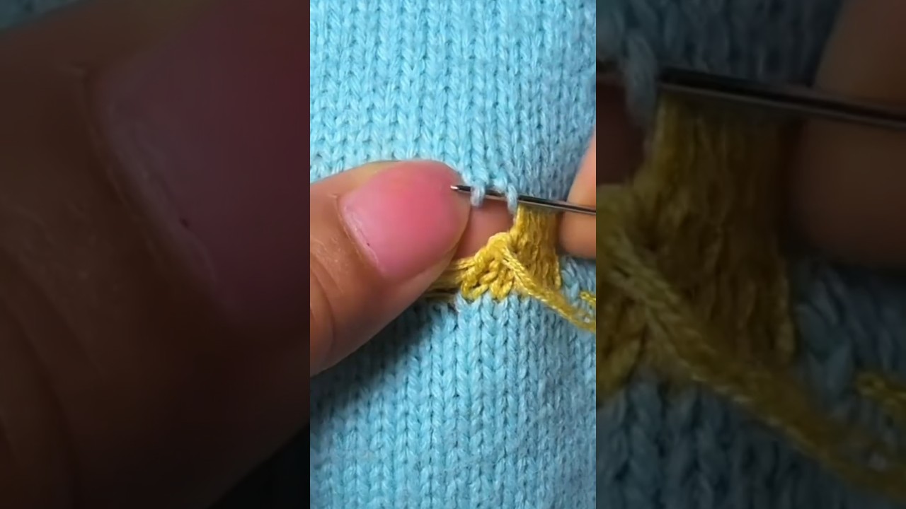Easy DIY Knit Fabric Hole Repair Tutorial for Beginners