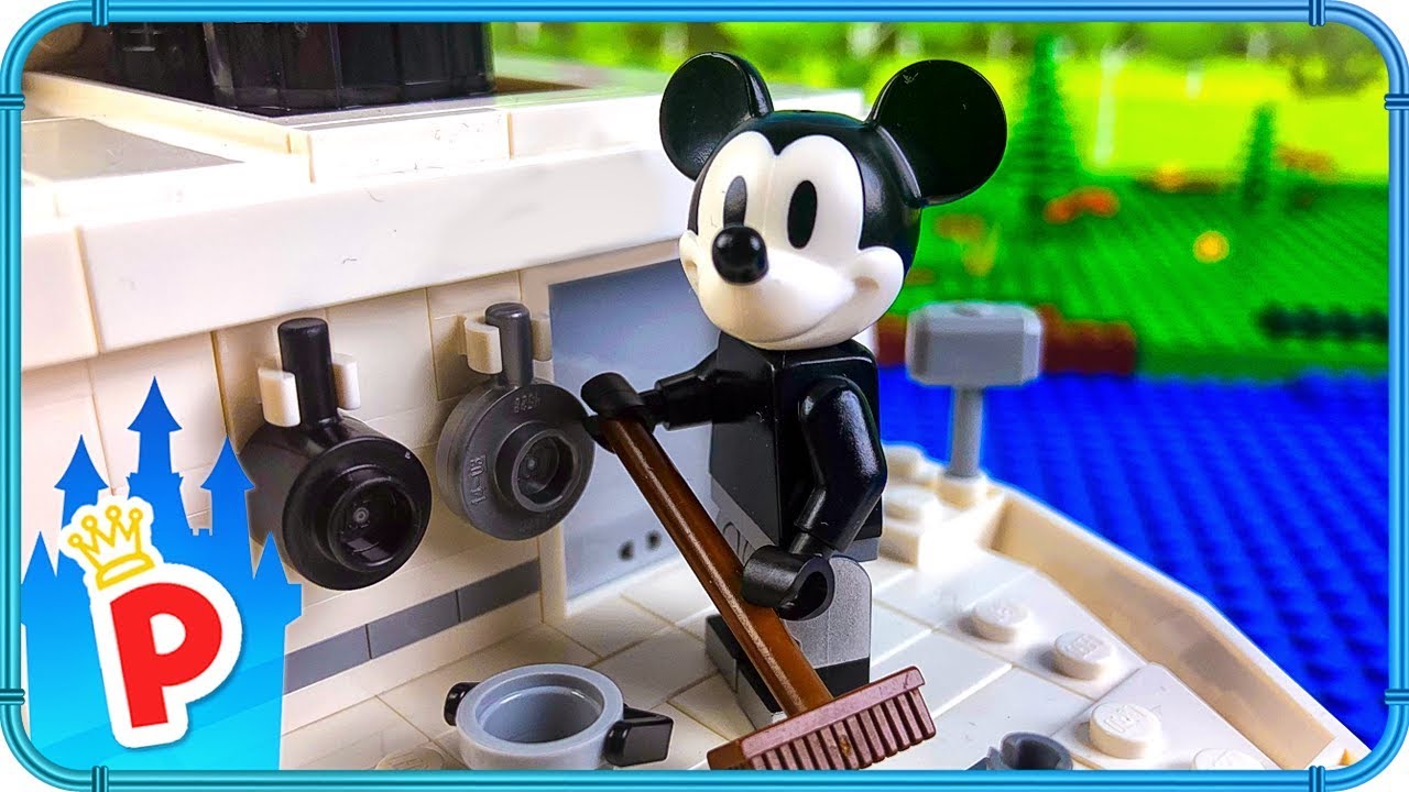 ♥ LEGO Mickey Rides STEAMBOAT WILLIE Again
