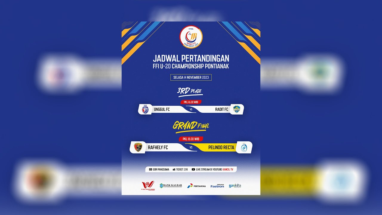 Live Streaming - Pontianak FFI U-20 Championship 2023 (GRAND FINAL)