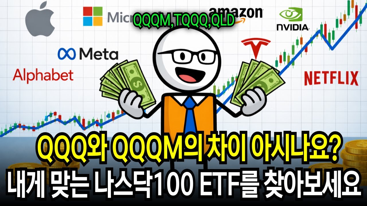 나스닥 100 투자 QQQ와 QQQM 차이를 아시나요? 나에게 맞는 다양한 ETF를 활용해 보세요/경제학