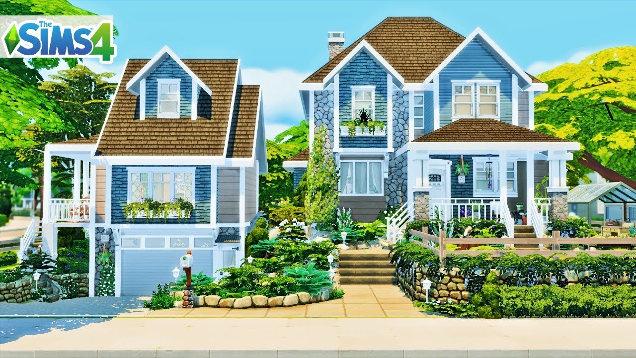 Small Craftsman Home w/ In-Law Suite | Sims 4 | Stop Motion | No CC