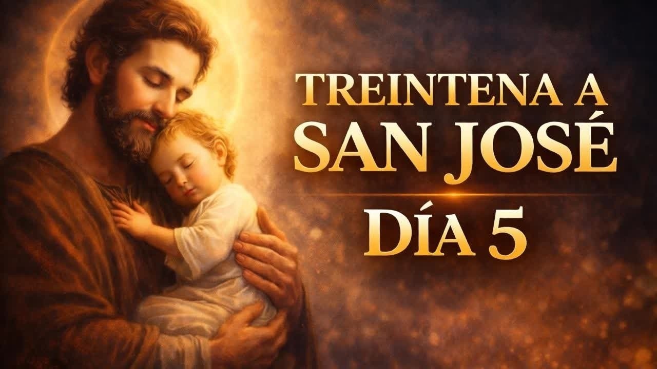 TREINTENA A SAN JOSÉ 🙏✨ | DÍA 5 | ENTRÉGAME TUS DIFICULTADES🌟🤍| ORACIÓN PODEROSA ✨