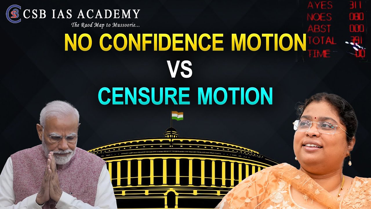 No Confidence Motion VS Censure Motion #india #parliament #modi