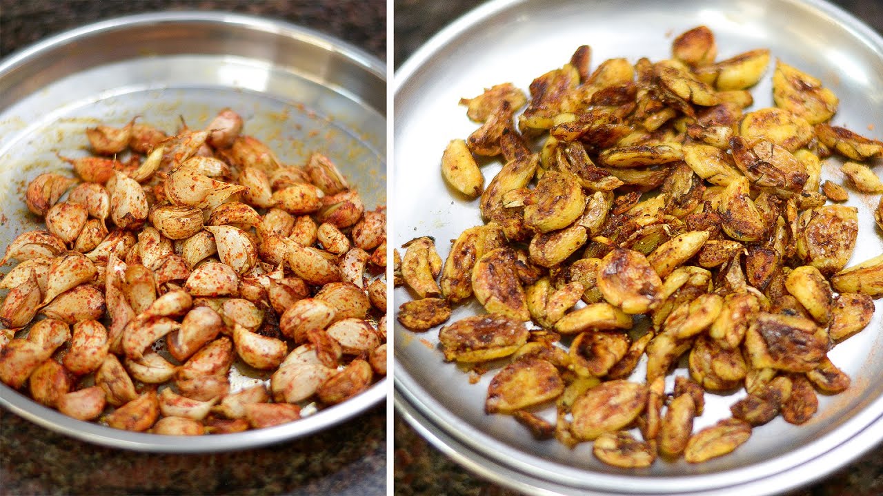 जेवताणा तोंडी लावण्यासाठी लसुणचे २ पदार्थ | Masaledar Lasun Recipe in marathi | Lasun Side Dish