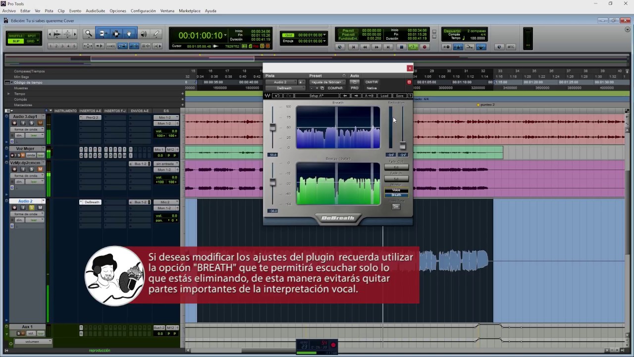 ELIMINAR RESPIRACIONES DE UN SOLO CLICK PROTOOLS - Plugins Waves
