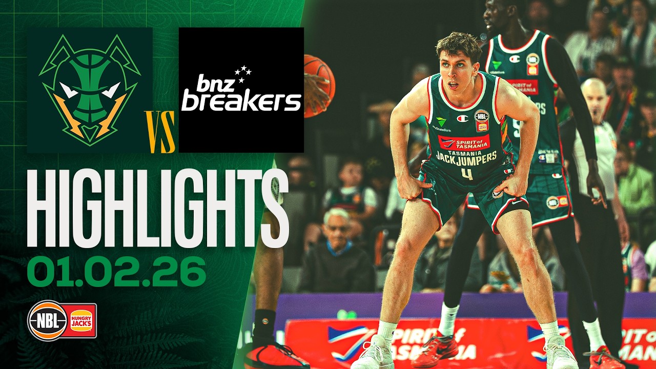 Tasmania JackJumpers vs. New Zealand Breakers - Game Highlights - Round 19 , NBL26