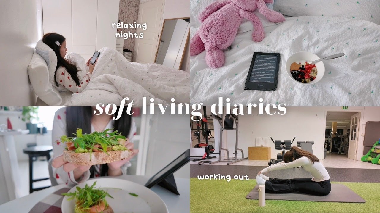 My de-stress routines & slow winter days 🍋 reading, working out, eating healthy, hair care routine