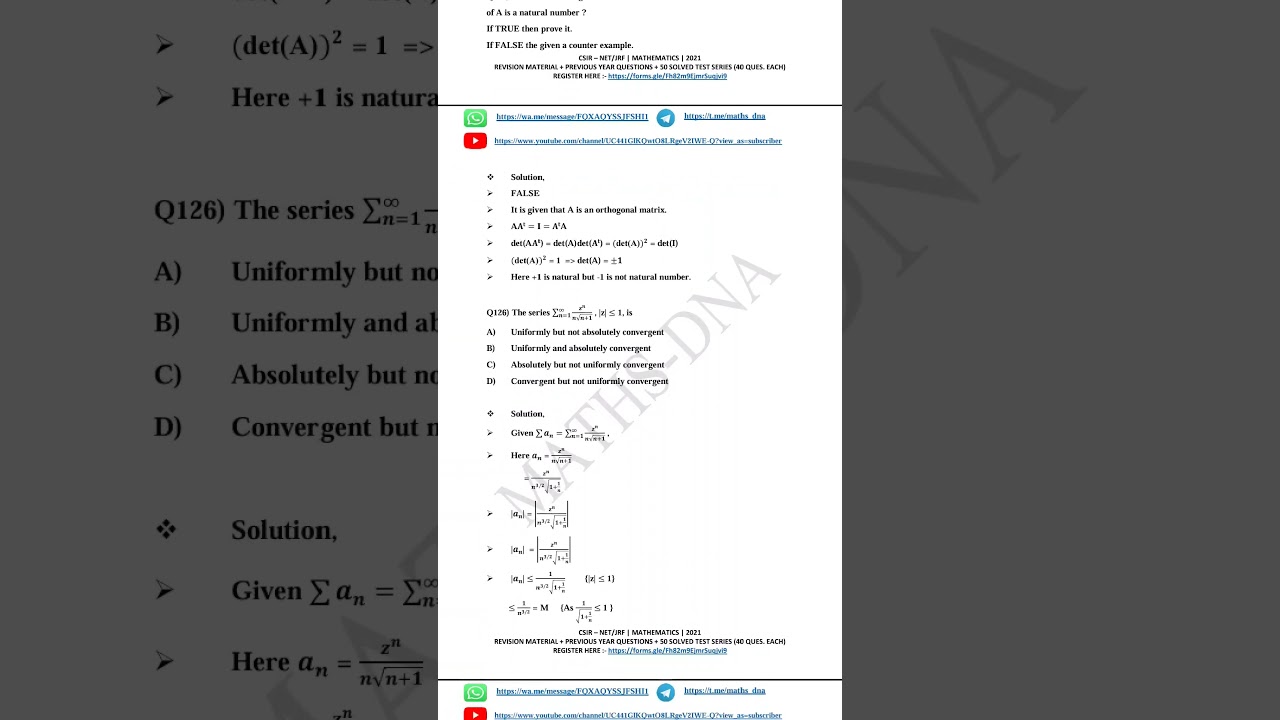 #csirugcnetmathematic #netexam #csirnetmathematics #csirugcnet #preparation  #gateexam #iitjam #danc