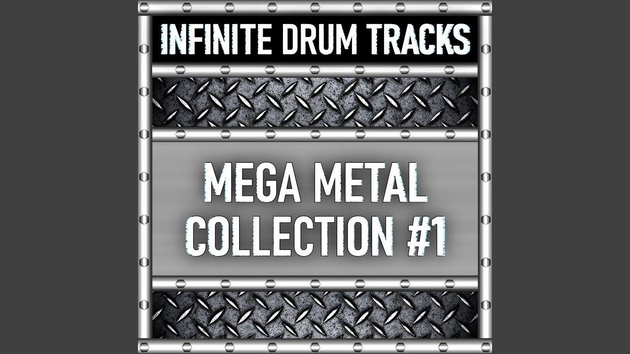 Simple Metal Drum Track 100 BPM Drum Beat (Track ID-4)