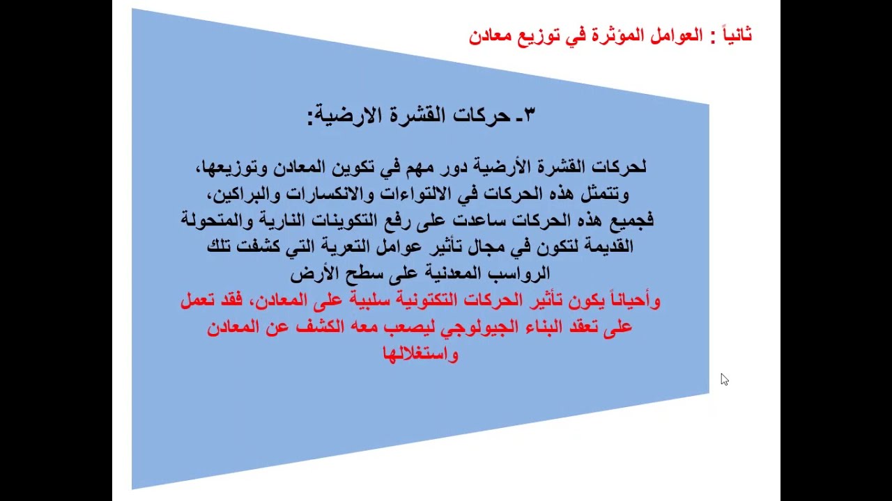 المدخل الي حرفة التعدين وإنتاج المعادن