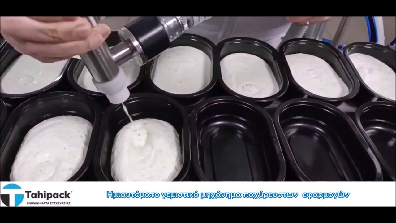 Ημιαυτόματο γεμιστικό μηχάνημα - Εφαρμογές αρτοποιίας & ζαχαροπλαστικής