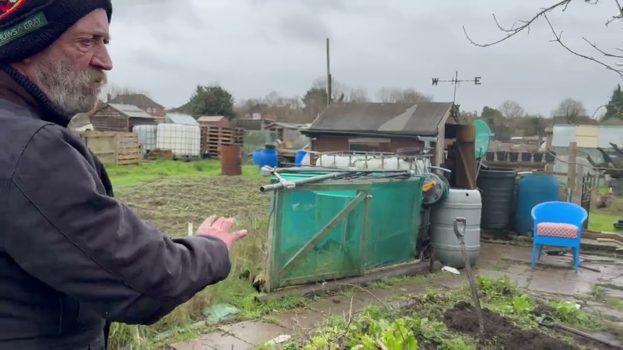 A Rainy Day Allotment Tour with Dave