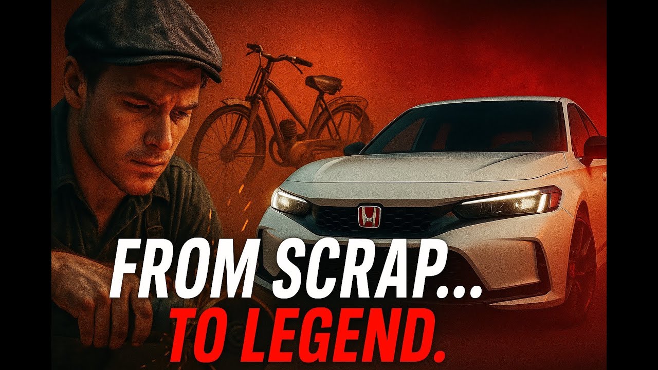 🔥 From Scrap to Supercar: The Untold Honda Story! #Honda #TypeR #VTEC #CarHistory 🚗💥