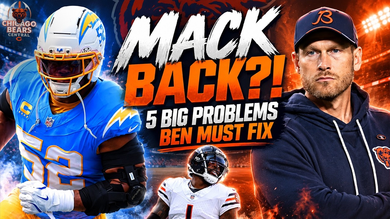 KHALIL MACK BACK TO CHICAGO?! Bears Show Interest + 5 BIG Problems Ben Johnson MUST Fix