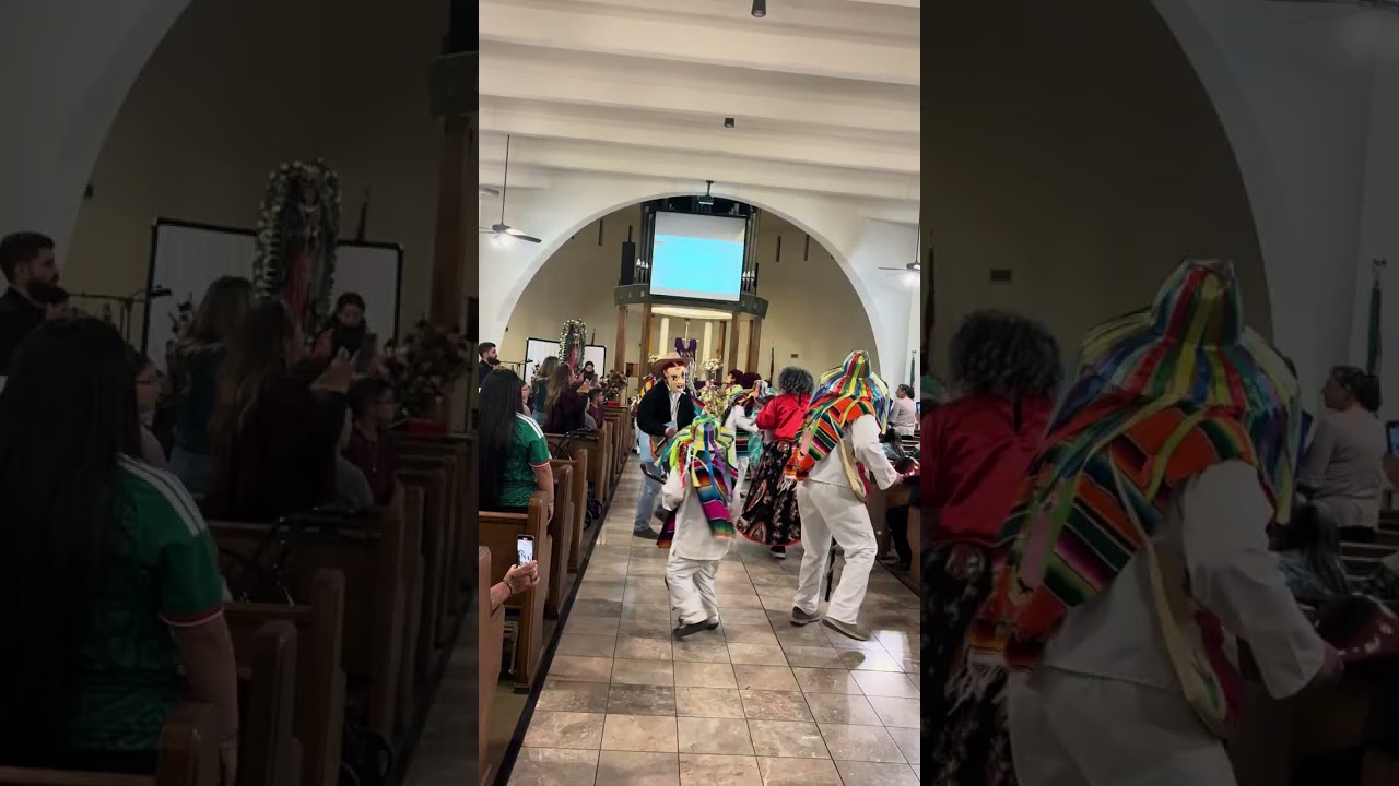 Danza de los viejitos, danzándole a la virgen de Guadalupe