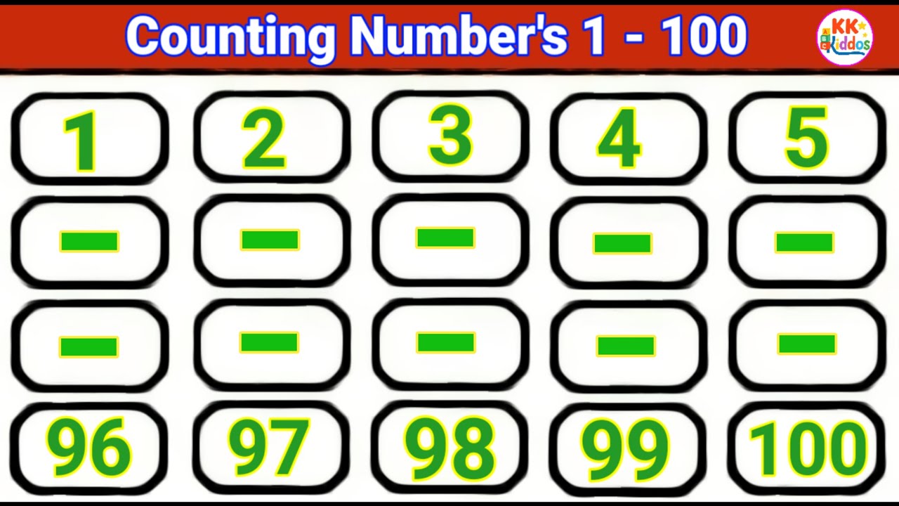 Learn Numbers 1–100 | Counting songs for preschool | Easy Number Counting for Kids 👶✨