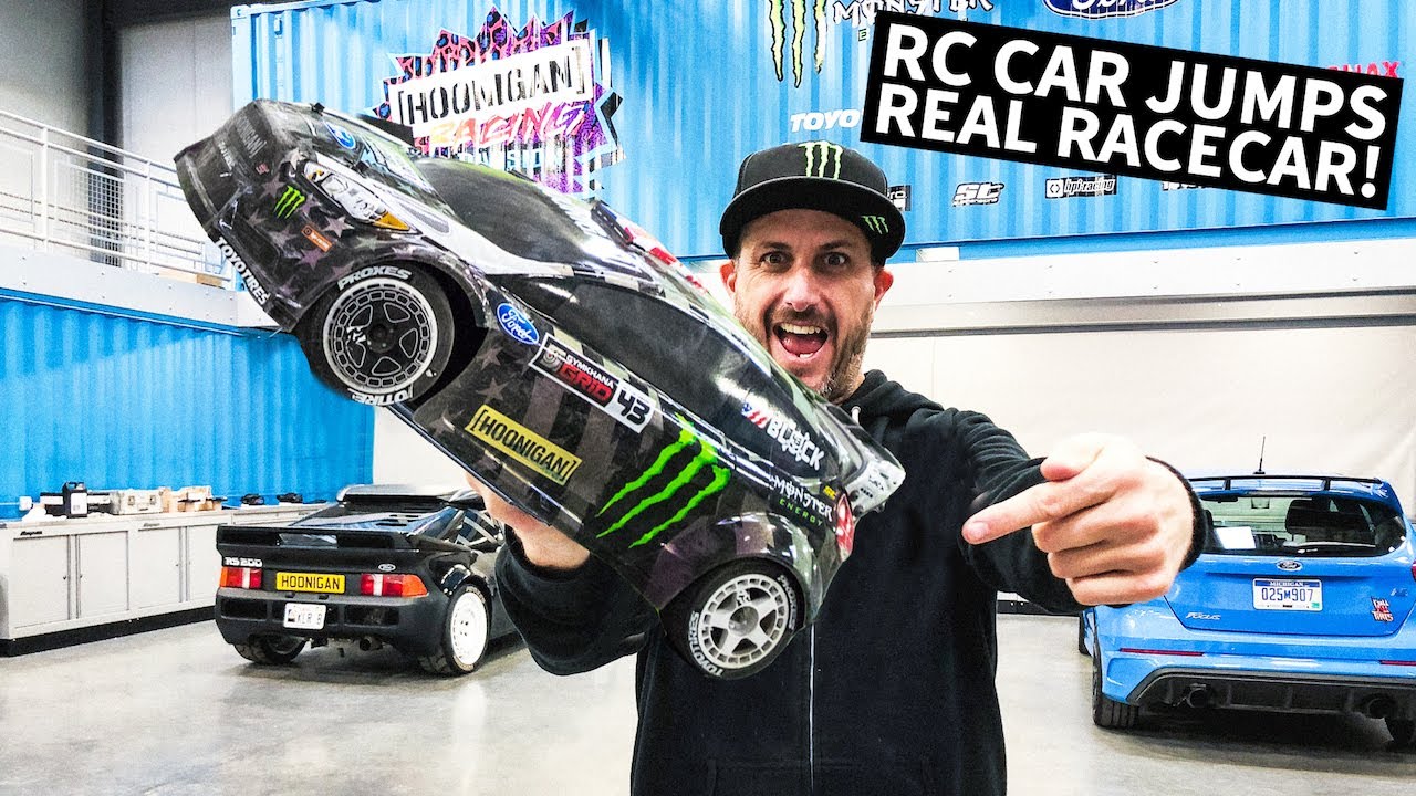 Ken Block's 1/8 Scale RC Shred Session... Around Real Racecars!