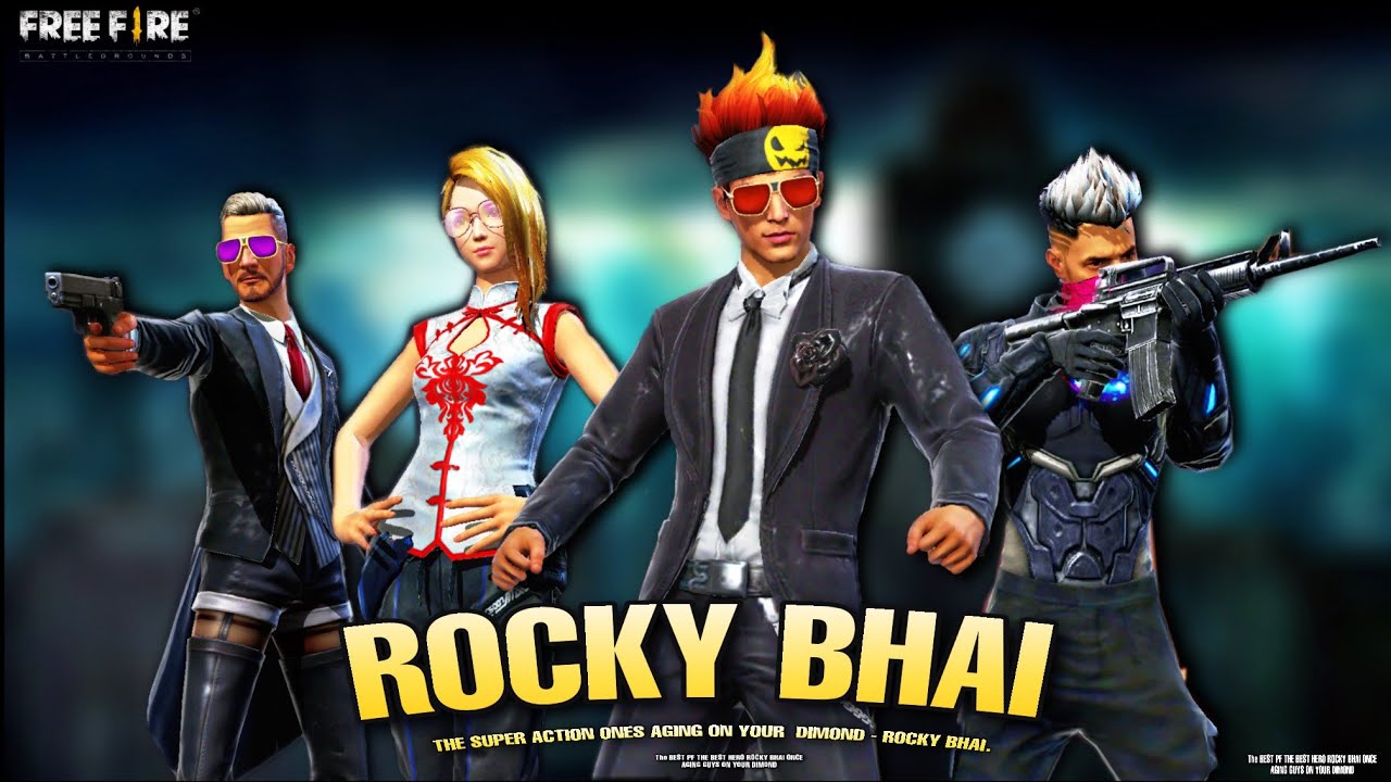 ROCKY BHAI || KGF || CHAPTER - 1 || FREE FIRE STORY || SALAAM ROCKY BHAI || JAZZ FF GAMER