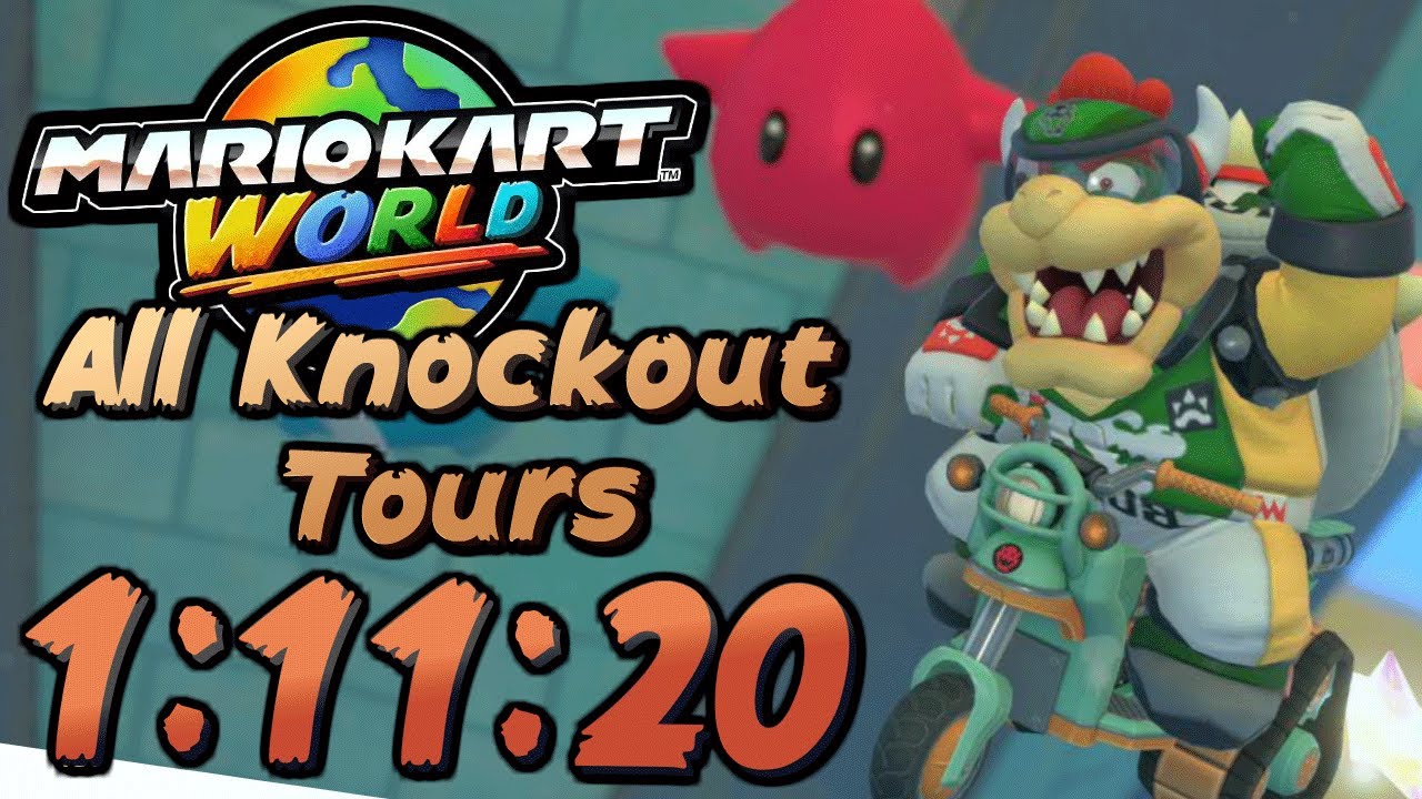 [WR] Mario Kart World - All Knockout Tours Speedrun in 1:11:20