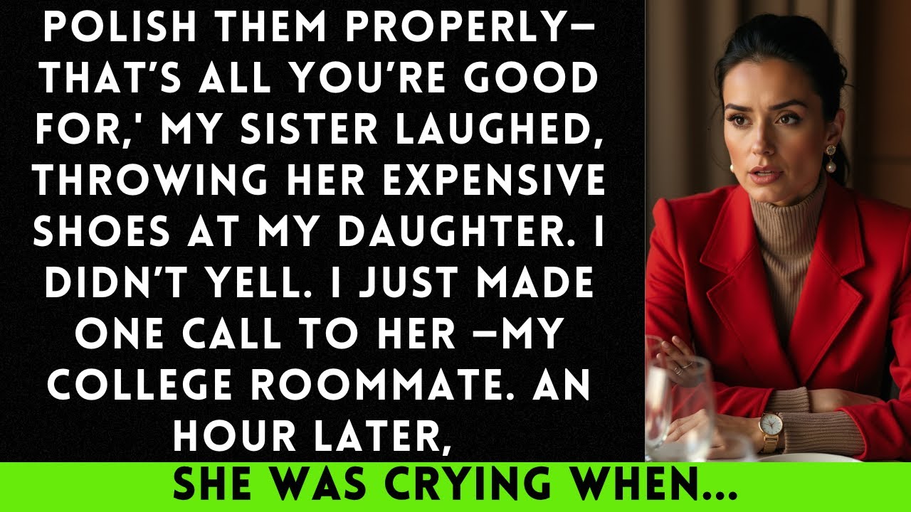 My Sister Made My Daughter Clean Her Designer Shoes, Saying, ‘That’s What Poor Kids Are For…