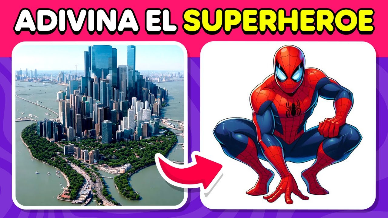 Adivina el Superh&eacute;roe oculto por la Ilusi&oacute;n &Oacute;ptica 🦸&zwj;♂️💫 30 Niveles F&aacute;cil, Medio, Dif&iacute;cil