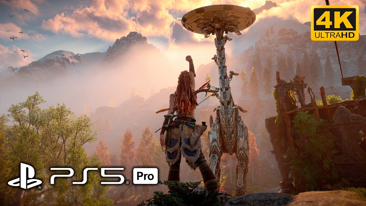 Top 10! Horizon Zero Dawn Remastered - FREE ROAM 4K Ultra INSANE!