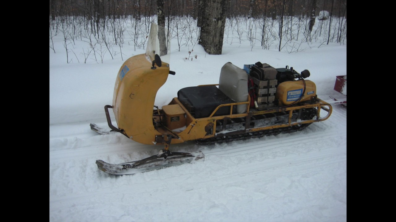 100 Mile Antique Snowmobile Rear Engine Ride Naubinway 2017