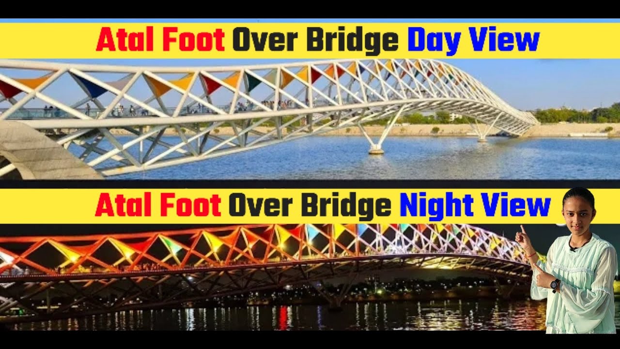 Atal foot over bridge ahmedabad | Atal pedestrian bridge ahmedabad |  #footoverbridge #atalbridge