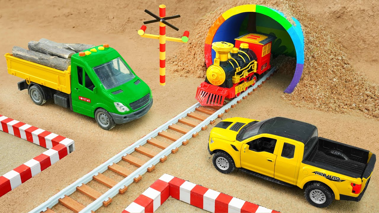 Dump Truck Accident | Excavator, Spider-Man Rebuild Burnt Bridge | CONSTRUCTION VEHICLES