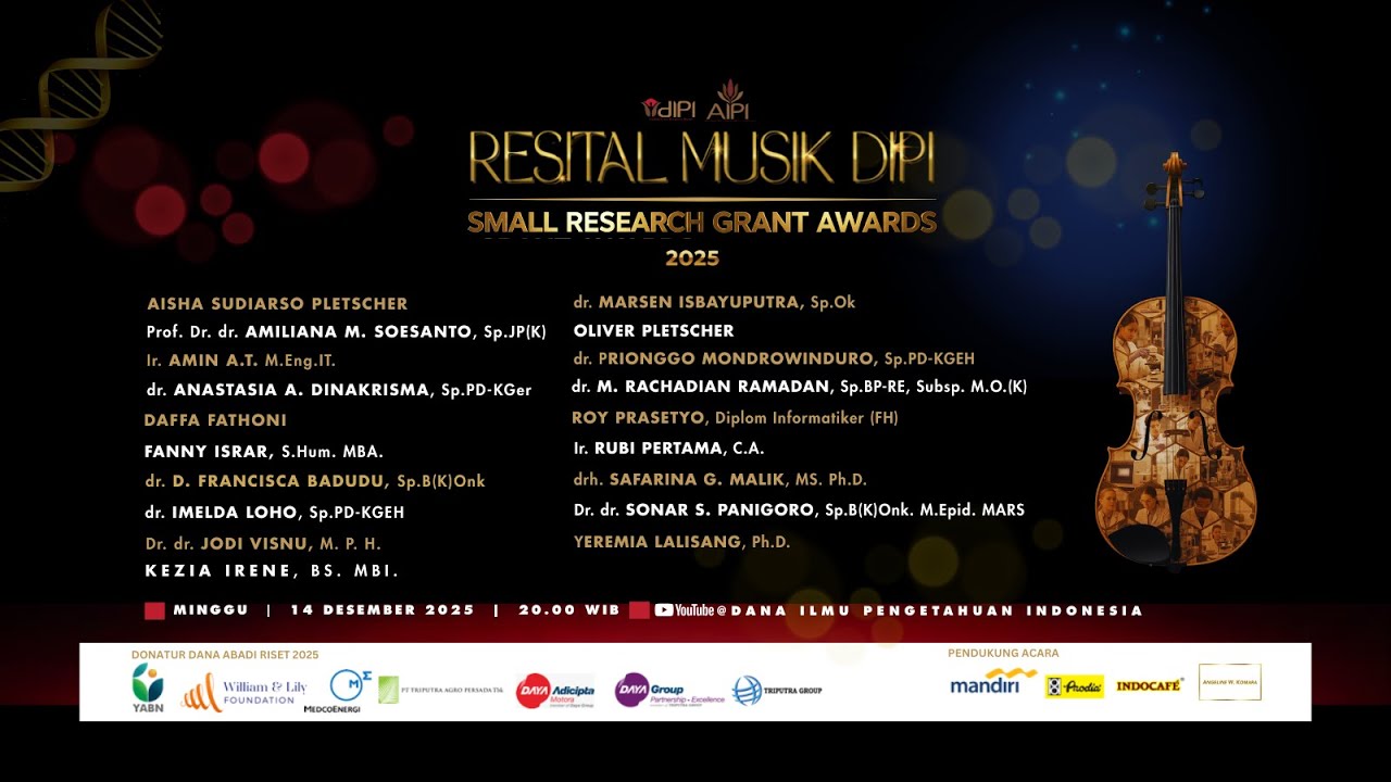 Resital Musik DIPI: Small Research Grant Awards 2025