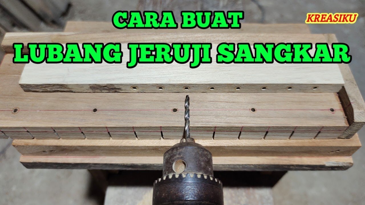CARA BUAT LUBANG JERUJI SANGKAR #caramembuatsangkarburung
