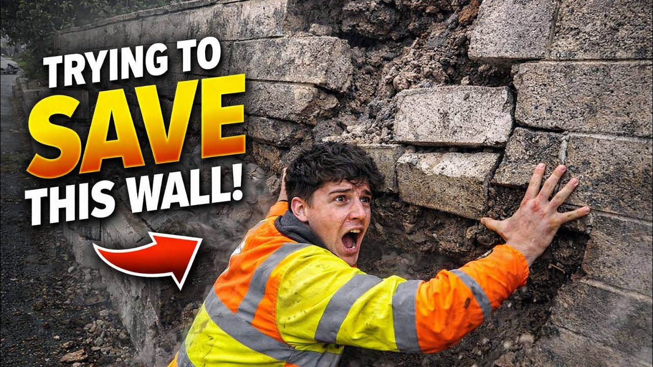 This Retaining Wall Was About to Collapse… So I Fixed It!