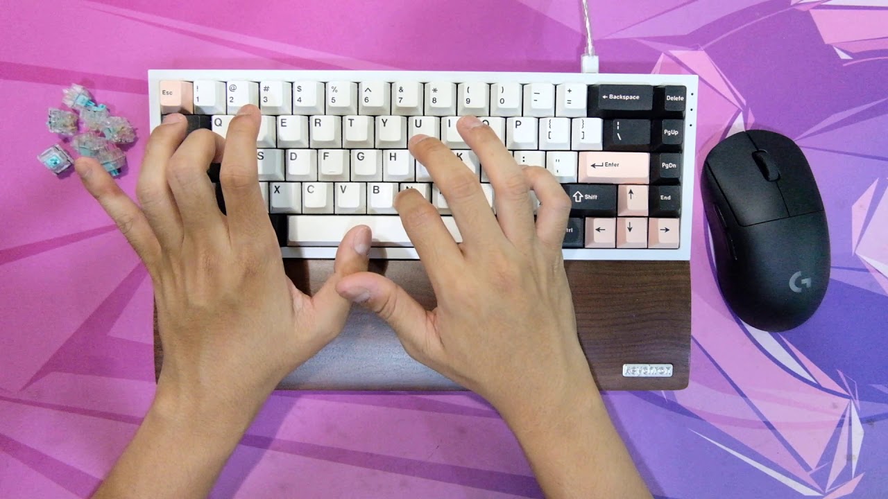 NK65 V2 Alumunium - Tealios V2 Zeal PC (Typing Test)