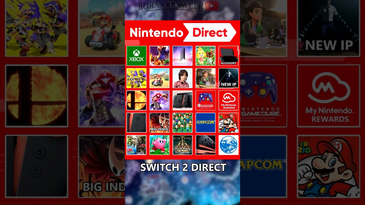 BINGO CARD RESULTS For Switch 2 Direct! #nintendo