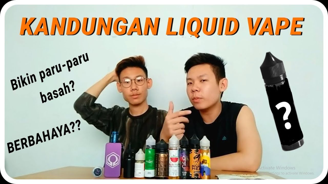 INILAH ISI DARI LIQUID VAPE !!!