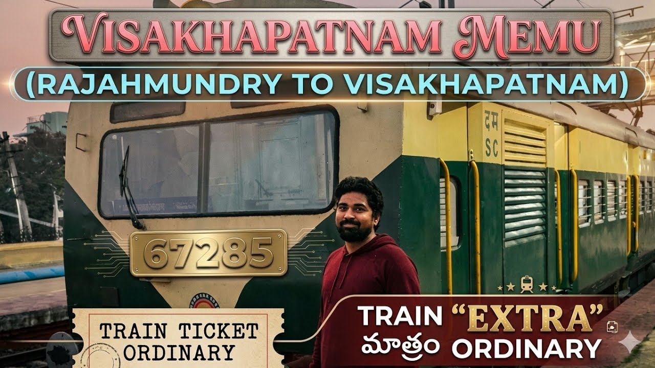 Visakhapatnam MEMU (RAJAHMUNDRY TO VISAKHAPATNAM )||TRAIN NO:67285