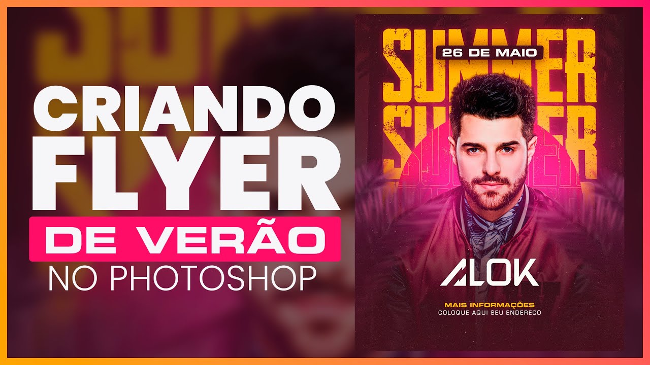 COMO FAZER FLYER DE VERÃO NO PHOTOSHOP