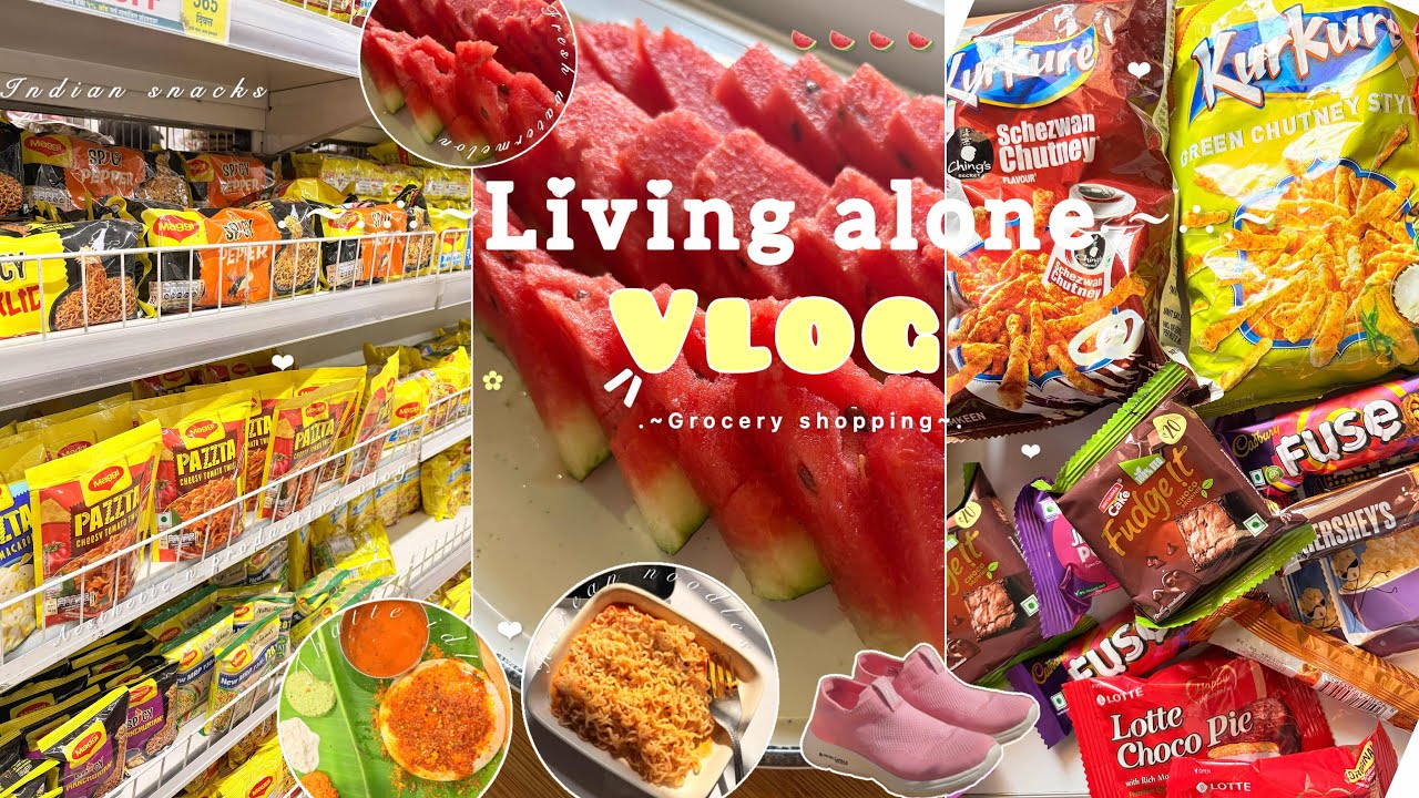 Buying indian snacks🎀🍜|aesthetic indian vlog🇮🇳 | Korean spicy noodles 🌶️aesthetic ASMR vlog🍃