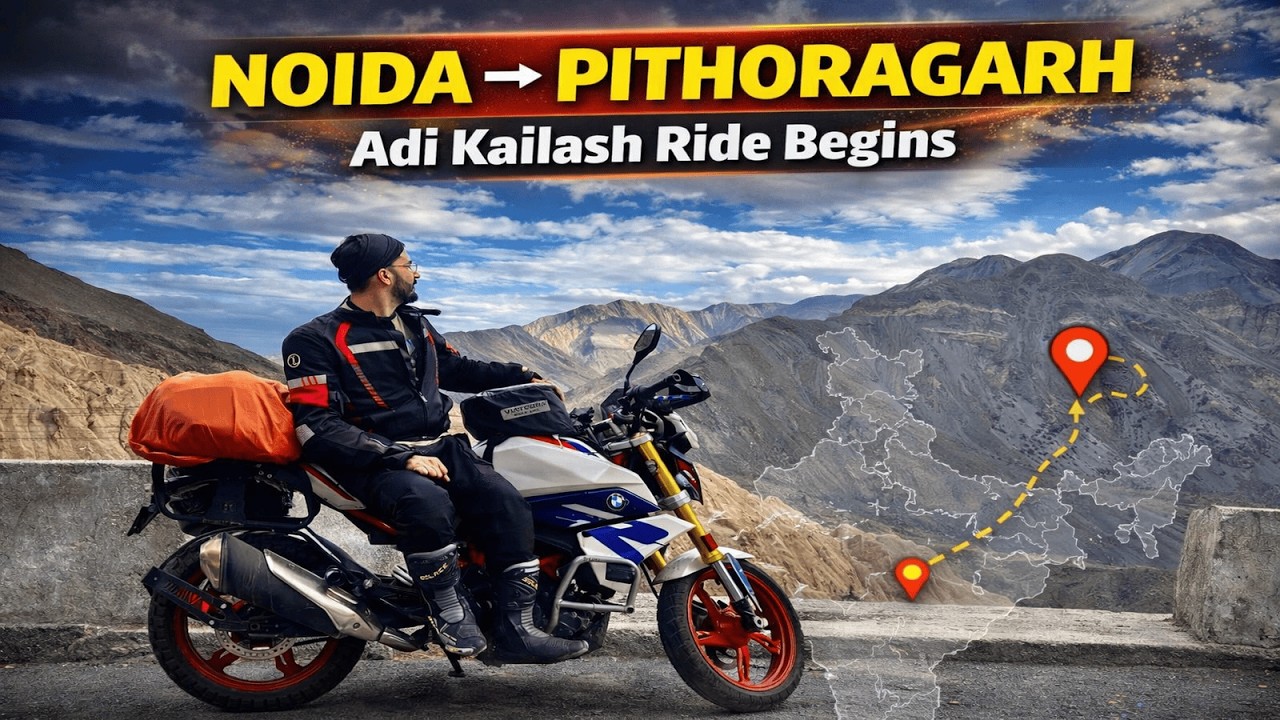Adi Kailash Journey STARTS NOW! 🏍️ Noida to Pithoragarh Ride