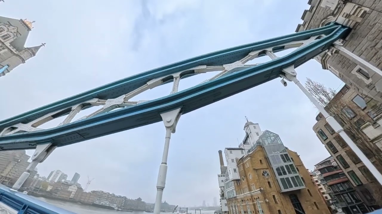 Outside walking the Tower Bridge