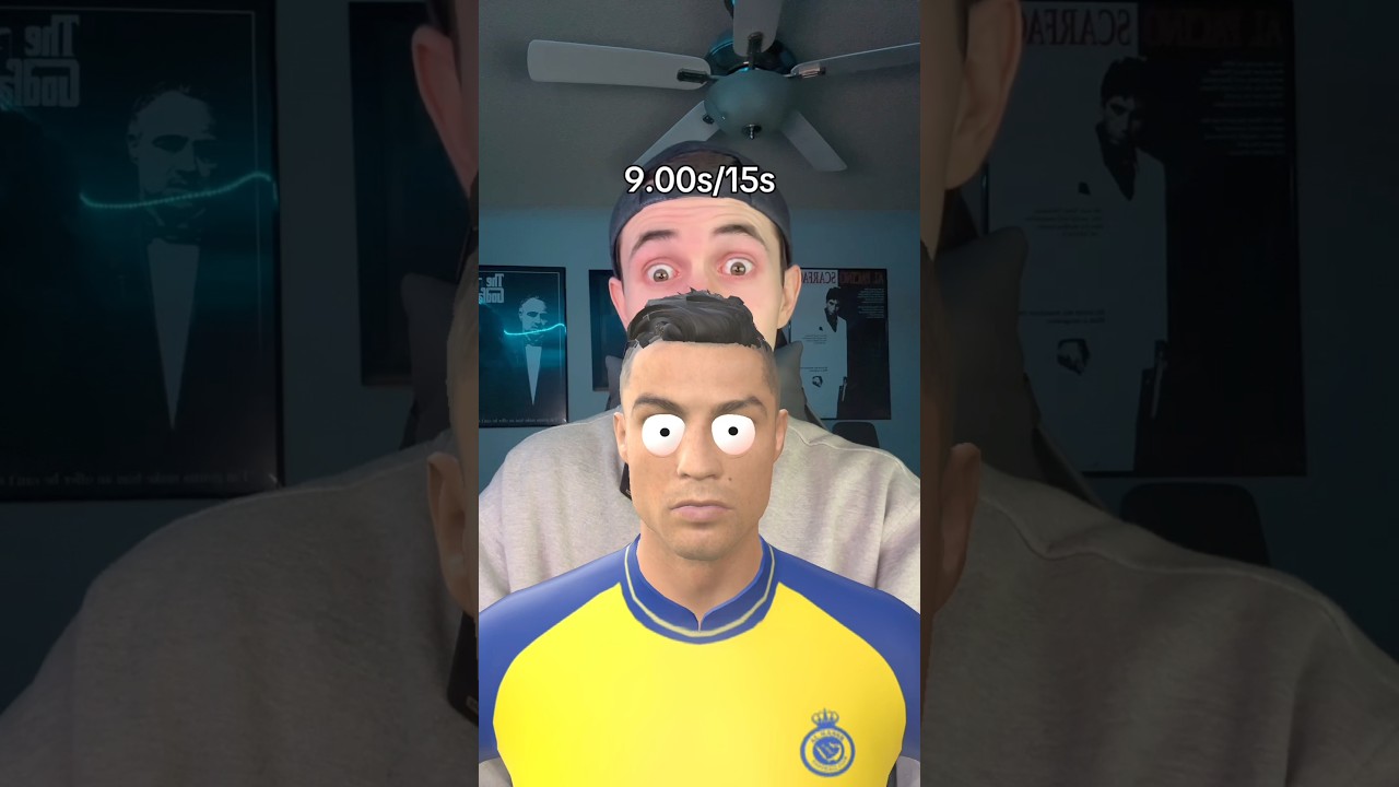 Is It Actually Impossible To Beat Ronaldo In A Staring Contest On This Filter…?