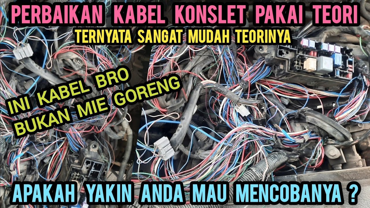 TERNYATA MUDAH‼️PERBAIKAN KABEL KONSLET PAKAI TEORI