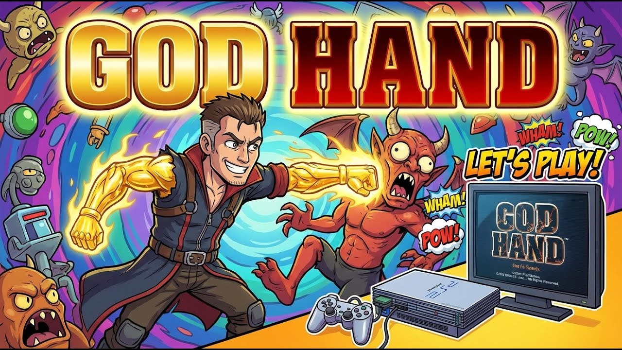 RESTREAM IZIN MENAMATKAN GAME KROCO!!, GOD HAND #part1 #godhand #indonesia #ps2   #mediashareon