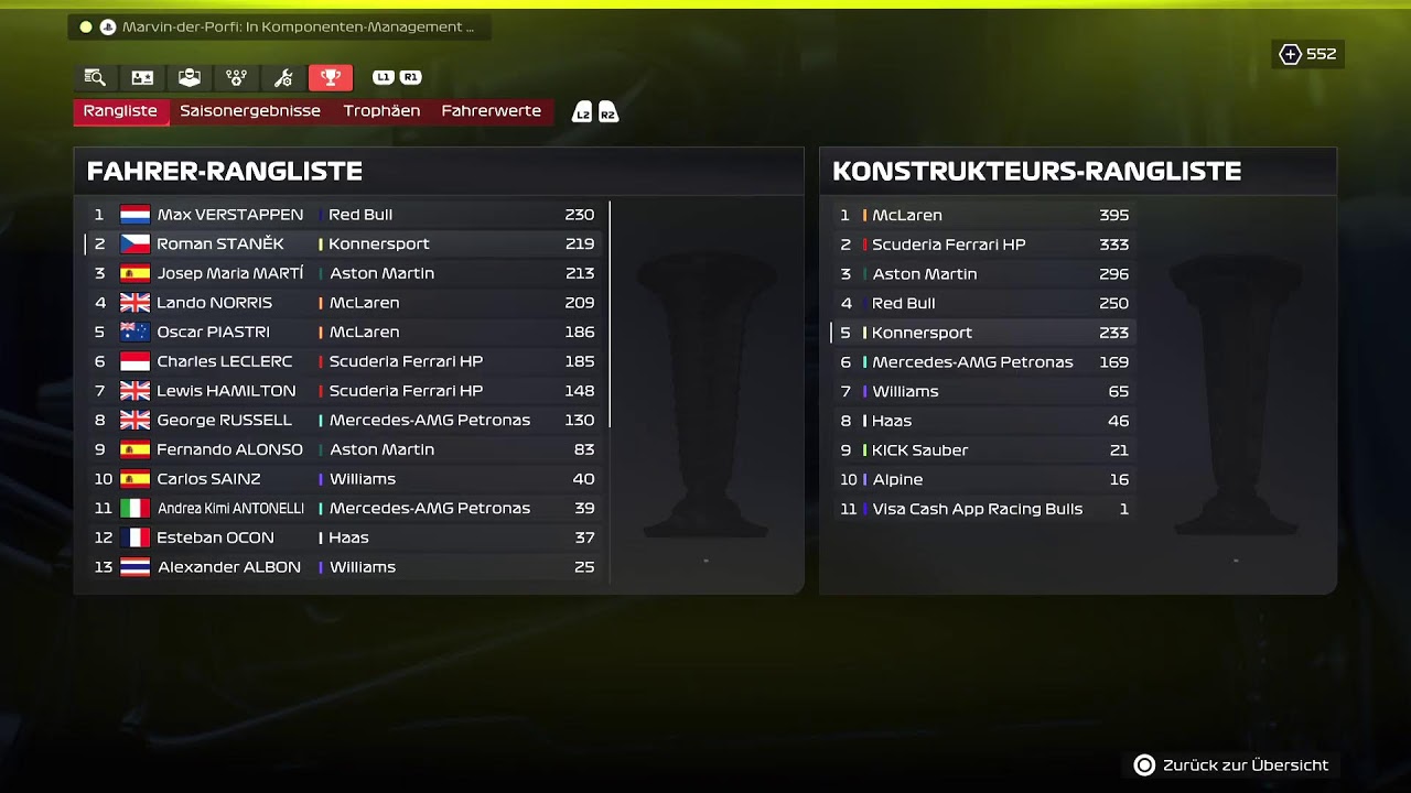 F1 2025 COOP Karriere Baku Rennen